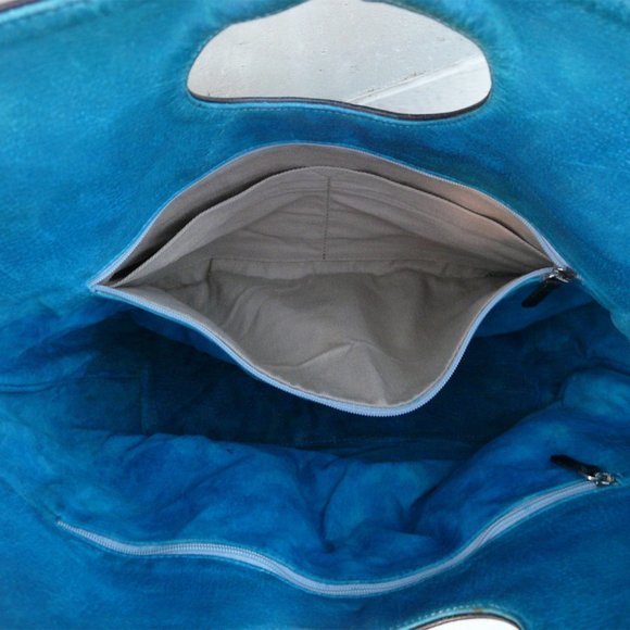 Vintage KATE SPADE black leather tote / handbag - Picture 7 of 9